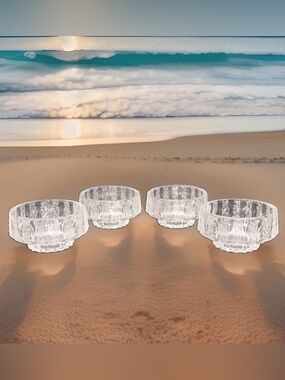 Littala Vellamo Dessert Bowls Stackable Set of 4 Sweden 2.25x4" Valto Kokko